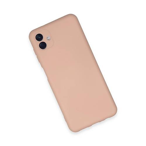 Galaxy A04E K�l�f Nano i�i Kadife Silikon - Pudra