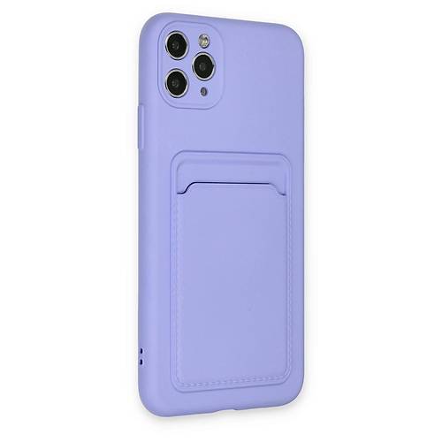 iPhone 11 Pro Max K�l�f Kelvin Kartvizitli Silikon - Lila