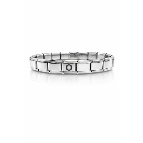 Ki�iye �zel O Harfli �elik Bileklik � �talyan Charm Model, Ayarlanabilir Bilezik
