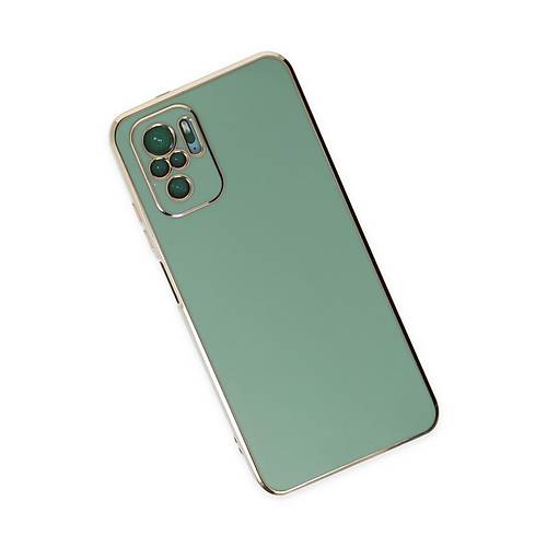 Redmi Note 10 K�l�f Volet Silikon - A��k Ye�il