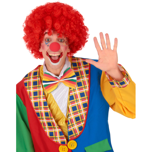 K�rm�z� Renk K�v�rc�k Afro Bonus Peruk