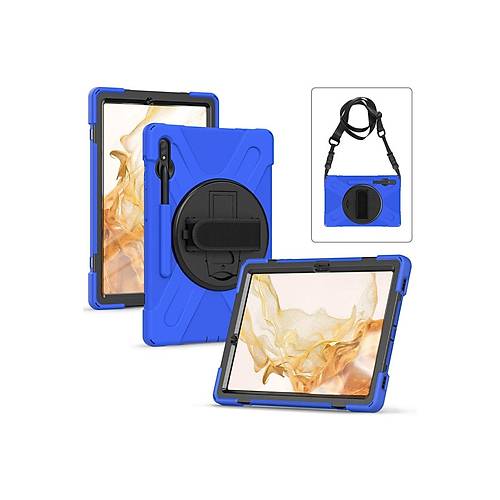Galaxy T737 Tab S7 FE 12.4 K�l�f Amazing Tablet Kapak - Mavi
