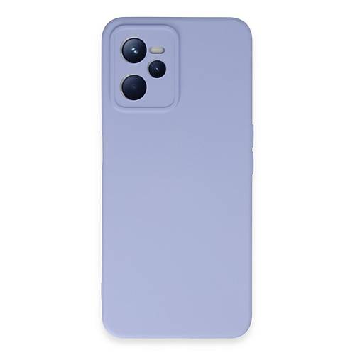 Realme C35 K�l�f Nano i�i Kadife Silikon - Lila