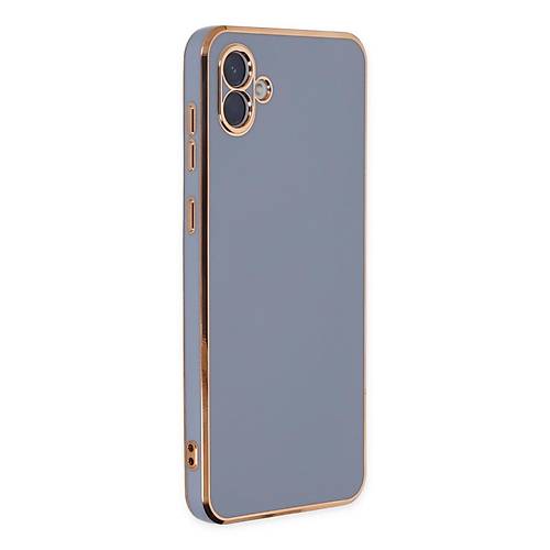 Galaxy A04 K�l�f Volet Silikon - Mavi