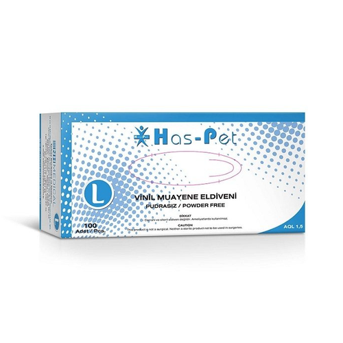 Haspet - Vinil Muayene Eldiveni - Large 100'l�