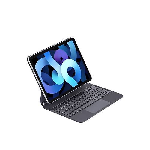 iPad Pro 11 (2024) K�l�f X7P Magic Manyetik Klavyeli Tablet K�l�f� - Siyah