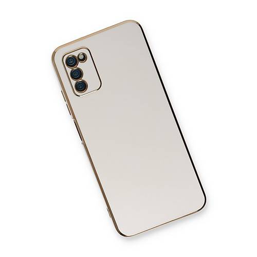 Galaxy A03S K�l�f Volet Silikon - Beyaz