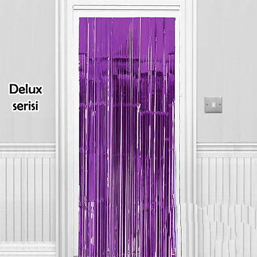 I��lt�l� Duvar ve Kap� Perdesi Mor Renk 90x200 cm