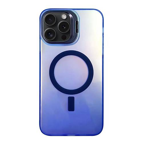 iPhone 15 Pro Max Primera Magsafe Standl� Kapak - Lacivert