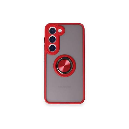 Galaxy M15 K�l�f Montreal Y�z�kl� Silikon Kapak - K�rm�z�