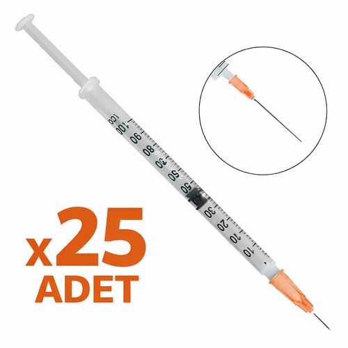 1 ML �ns�lin Enjekt�r� � Steril Tek Kullan�ml�k Ultra �nce U�
