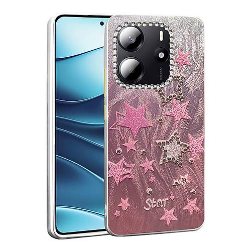 Redmi Note 14 4G K�l�f Blade Aynal� Desenli Kapak - Desen 7