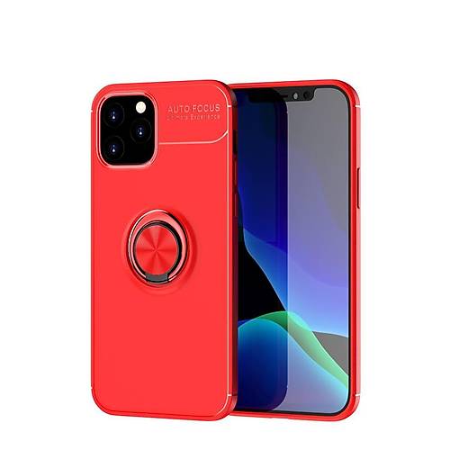 iPhone 12 K�l�f Range Y�z�kl� Silikon - K�rm�z�