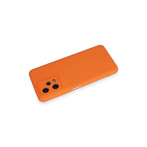 Redmi Note 12 5G K�l�f Nano i�i Kadife Silikon - Turuncu