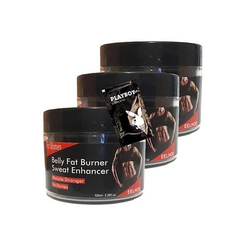 Eelhoe Belly Fat 3 Adet Burner Sweat Enhancer Kad�nlara �zel Kremi + 1 Hediye Jel