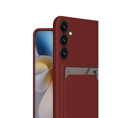 Galaxy S24 FE K�l�f Kelvin Kartvizitli Silikon - Bordo