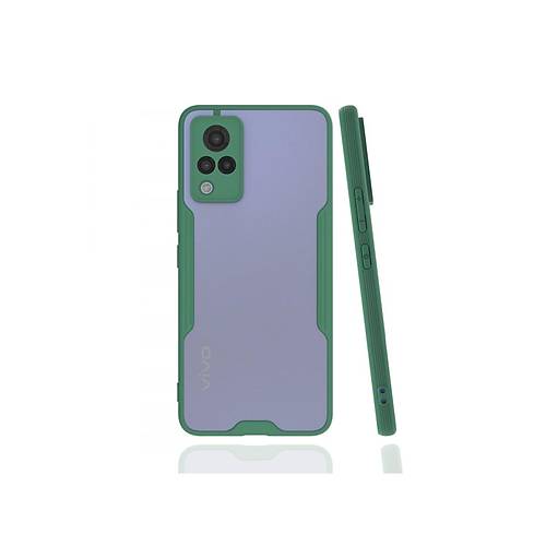 V21 K�l�f Platin Silikon - Ye�il
