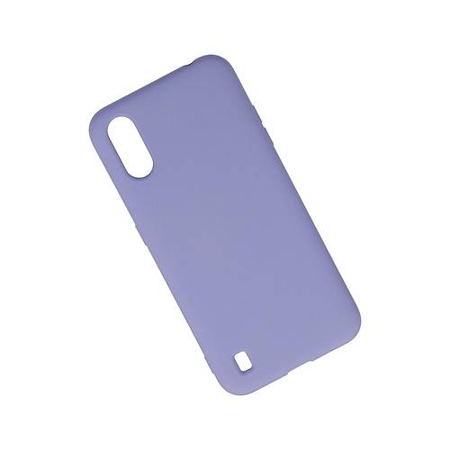 Galaxy A01 K�l�f Nano i�i Kadife Silikon - Lila