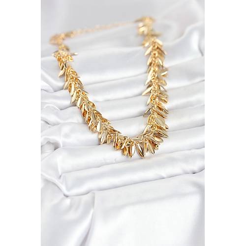 Gold Renk Pirin� Sa�akl� Kad�n Kad�n Kolye