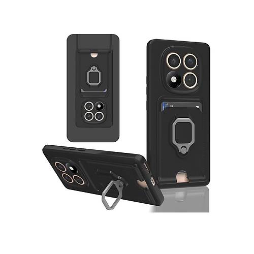 Redmi Note 14 Pro 5G K�l�f Zuma Kartvizitli Y�z�kl� Silikon - Siyah