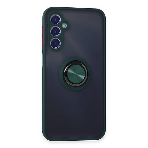 Galaxy M34 5G K�l�f Montreal Y�z�kl� Silikon Kapak - Ye�il