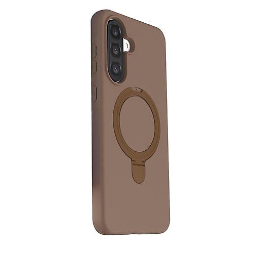 Galaxy A37 5G Regal Magsafe Standl� Kapak - ��l Titanyum