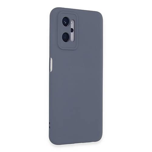 Realme 9i 4G K�l�f Nano i�i Kadife Silikon - Gri