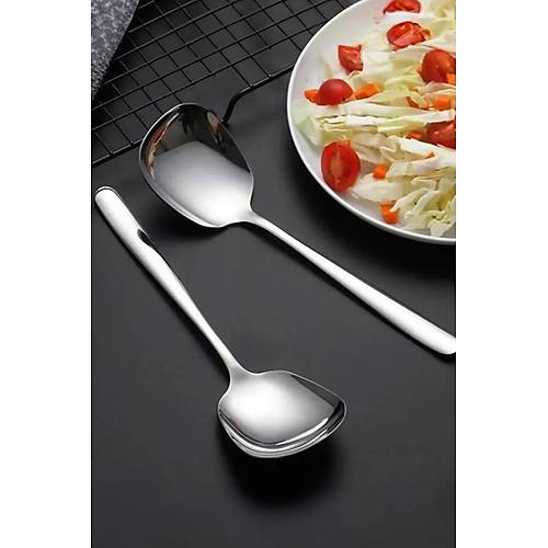 Paslanmaz �elik Mini Servis Ka���� 20 cm Salata Tatl� Yemek Servis Ka����