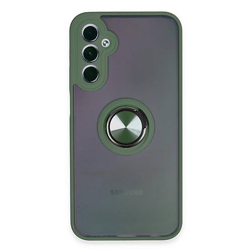 Galaxy A24 4G K�l�f Montreal Y�z�kl� Silikon Kapak - Ye�il
