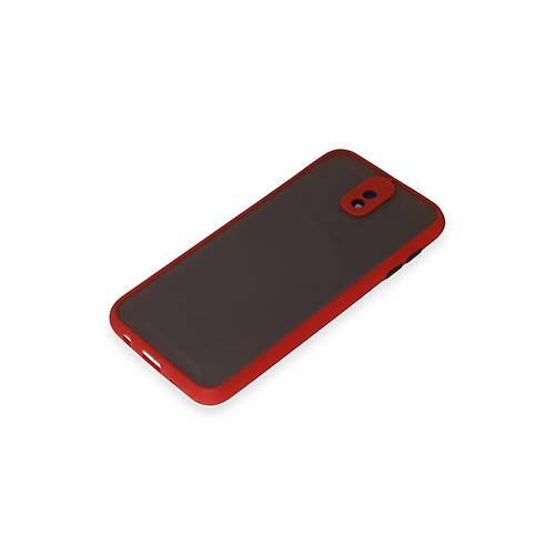 Galaxy J7 Pro / J730 K�l�f Montreal Silikon Kapak - K�rm�z�