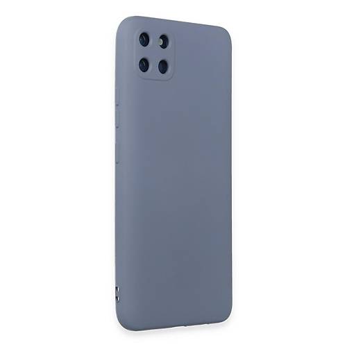 Realme C11 K�l�f Nano i�i Kadife Silikon - Gri