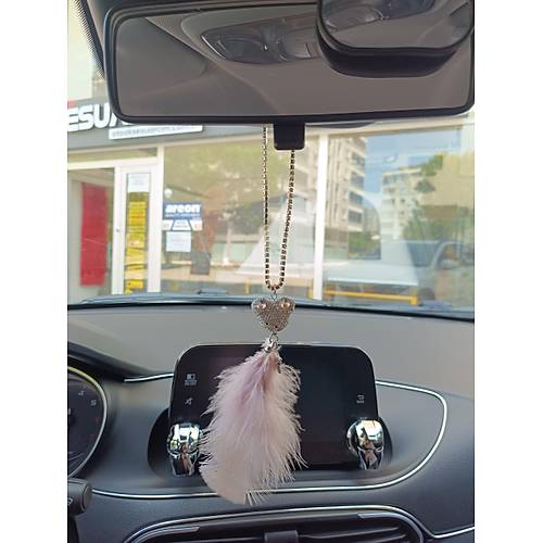 Pandal� Model Metal Y�ld�z Dikiz Ayna S�s� Pudra Pembe T�yl�