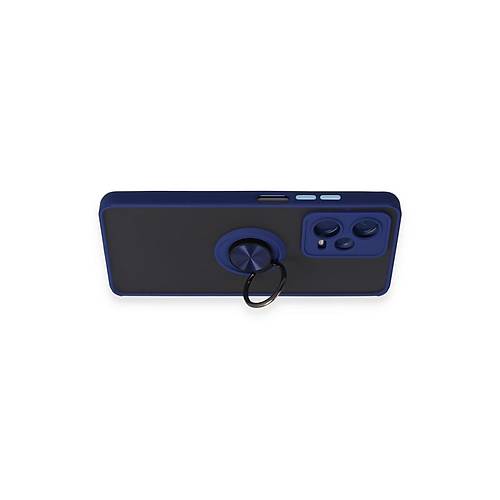 Redmi Note 12 5G K�l�f Montreal Y�z�kl� Silikon Kapak - Lacivert