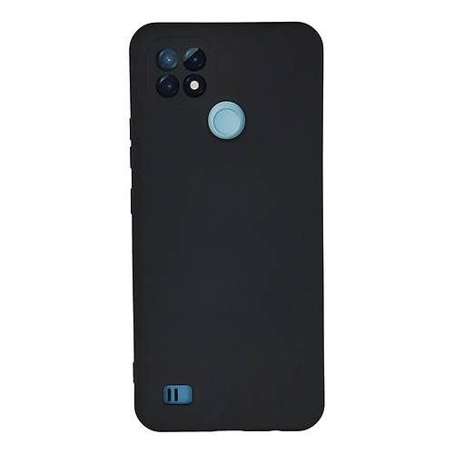 Realme C21 K�l�f Nano i�i Kadife Silikon - Lacivert