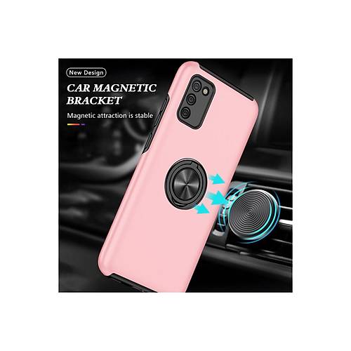 Galaxy A02S K�l�f Elit Y�z�kl� Kapak - Pembe