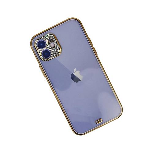 iPhone 12 K�l�f Liva Ta�l� Silikon - Mor