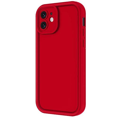 iPhone 11 K�l�f Viera Silikon - K�rm�z�
