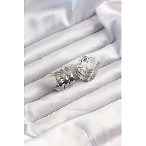 316L �elik G�m�� Renk 3l� G�r�n�m Bombe Model Yar�m Halka K�pe