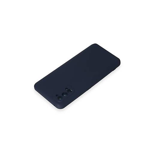 Realme 7 Pro K�l�f Nano i�i Kadife Silikon - Lacivert