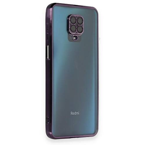 Redmi Note 9 Pro K�l�f Razer Lensli Silikon - Mor