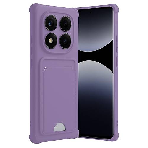 Redmi Note 14 Pro Plus Kelvin Kartvizitli Silikon - Lila