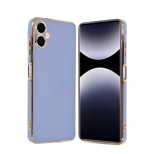 Galaxy A06 K�l�f Volet Silikon - Mavi
