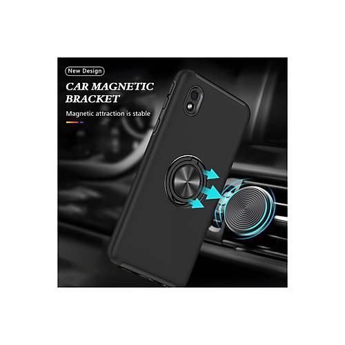 Galaxy A01 Core K�l�f Elit Y�z�kl� Kapak - Siyah