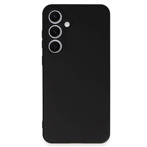 Galaxy S24 FE K�l�f Nano i�i Kadife Silikon - Siyah