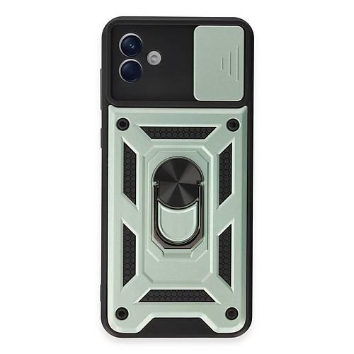 Galaxy A04E K�l�f Pars Lens Y�z�kl� Silikon - Ye�il