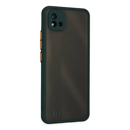 Realme C11 2021 K�l�f Montreal Silikon Kapak - Ye�il