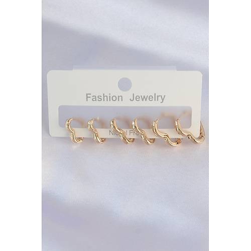 Pirin� Gold Renk Kalp Model K�pe Seti