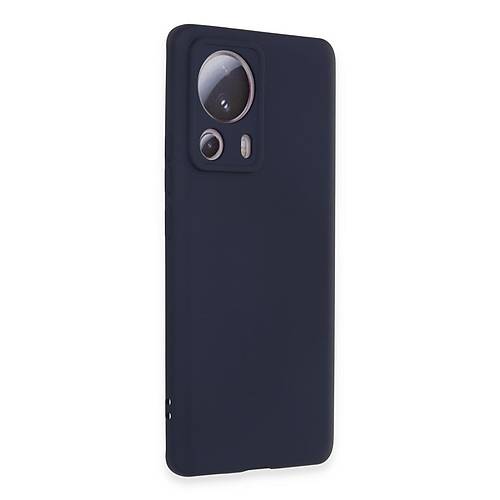 Mi 13 Lite K�l�f Nano i�i Kadife Silikon - Lacivert