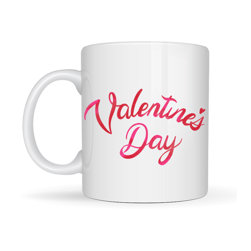 Valentine�s Day Porselen Kupa Model 3 � A�k Temal� �zel Tasar�m Kahve & �ay Kupas� , Sevgililer G�n� Hediyesi