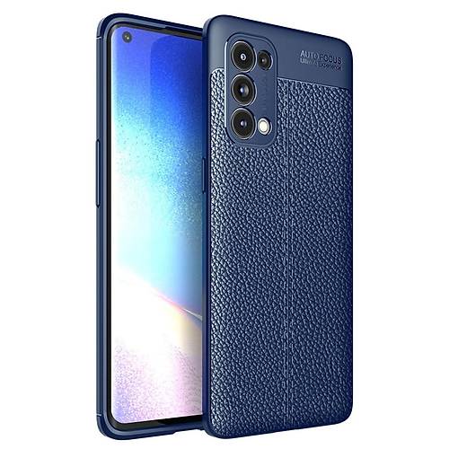 Reno 5 Pro K�l�f Auto Focus Kapak - Lacivert